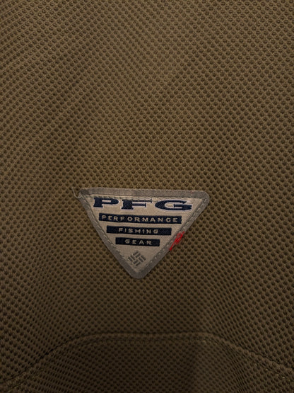 Columbia PFG polo. Groen motief. Maat XL.