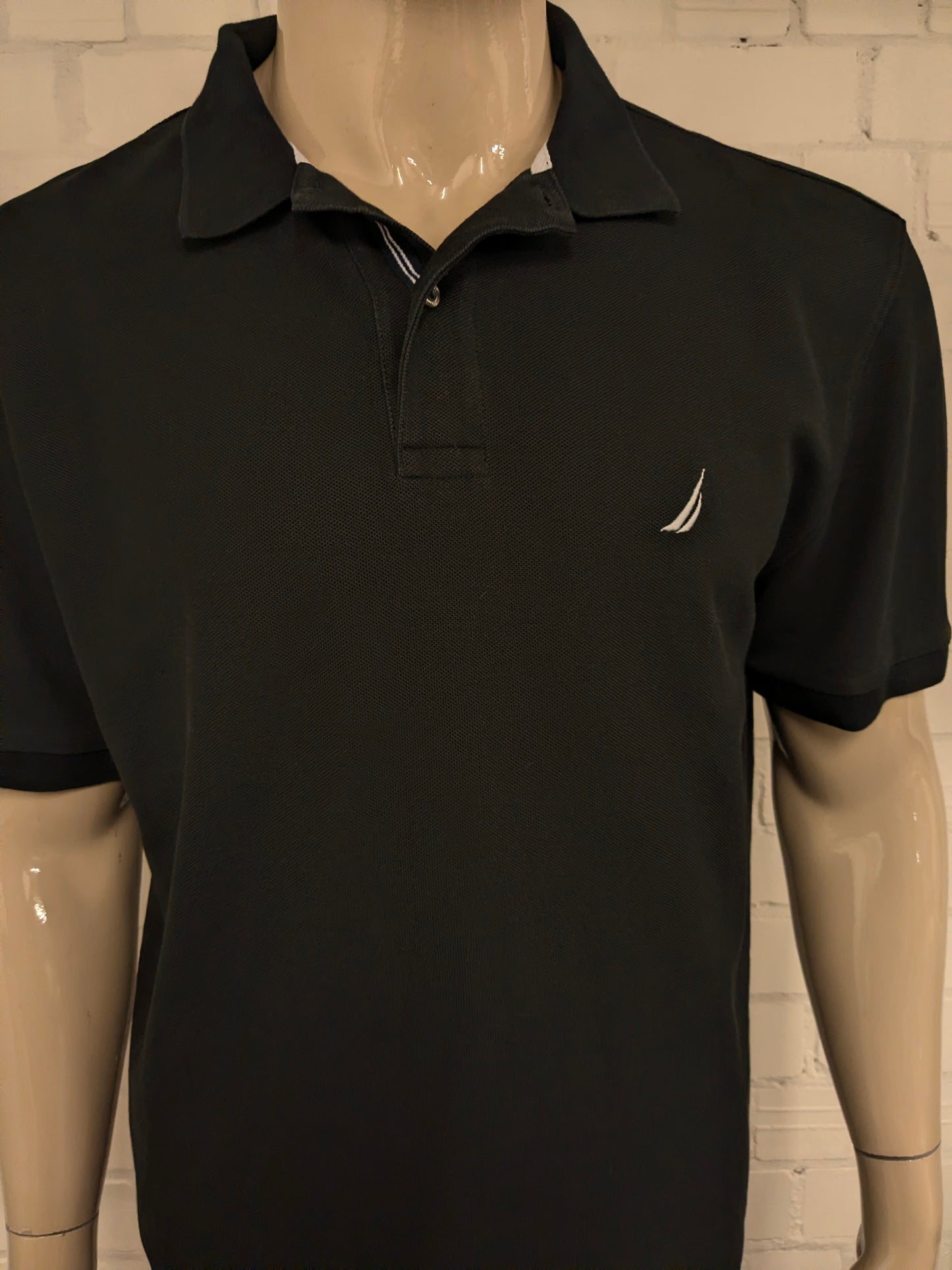 Nautica polo. Zwart gekleurd. Maat XL. classic fit.