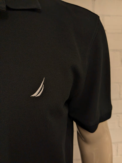Nautica polo. Zwart gekleurd. Maat XL. classic fit.