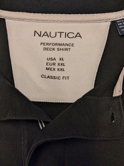 Nautica polo. Zwart gekleurd. Maat XL. classic fit.