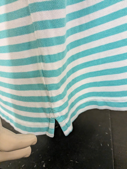 Chaps polo. Blauw Wit gestreept. Maat 2XL / XXL.