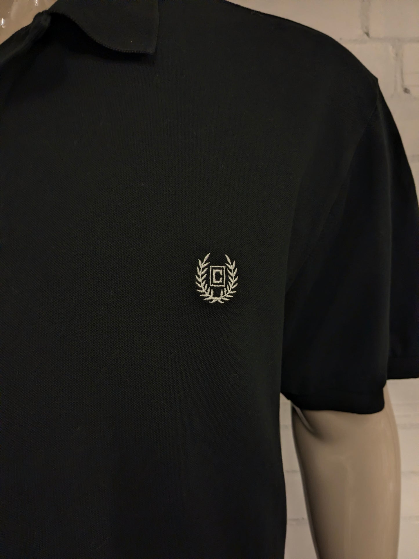 Chaps polo. Zwart gekleurd. stretch. Maat 2XL / XXL.