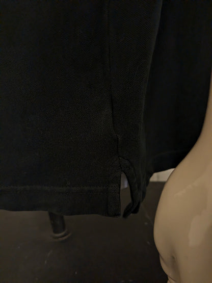 Chaps polo. Zwart gekleurd. stretch. Maat 2XL / XXL.