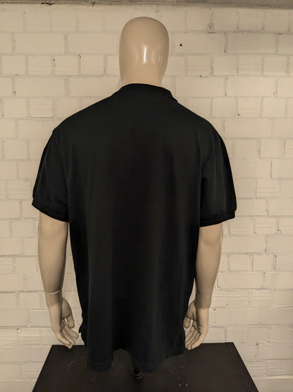 Chaps polo. Zwart gekleurd. stretch. Maat 2XL / XXL.