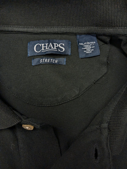 Chaps polo. Zwart gekleurd. stretch. Maat 2XL / XXL.