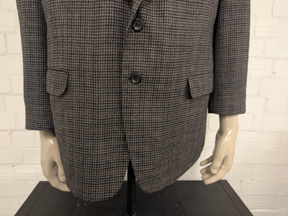 Lauren Ralph Lauren Wollen colbert. Grijs Zwart Groen motief. Maat 28 (58/XL).