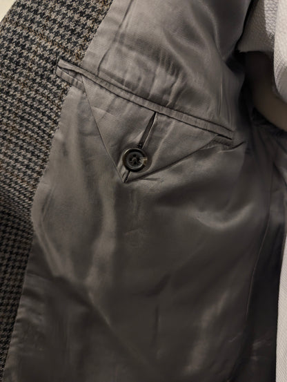 Lauren Ralph Lauren Wollen colbert. Grijs Zwart Groen motief. Maat 28 (58/XL).