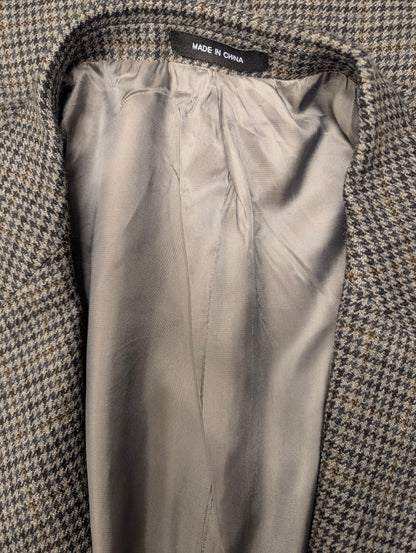 Lauren Ralph Lauren Wollen colbert. Grijs Zwart Groen motief. Maat 28 (58/XL).
