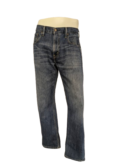 Levi's 569 jeans. Blauw gemêleerd. Loose straight. Maat W34 - L34.