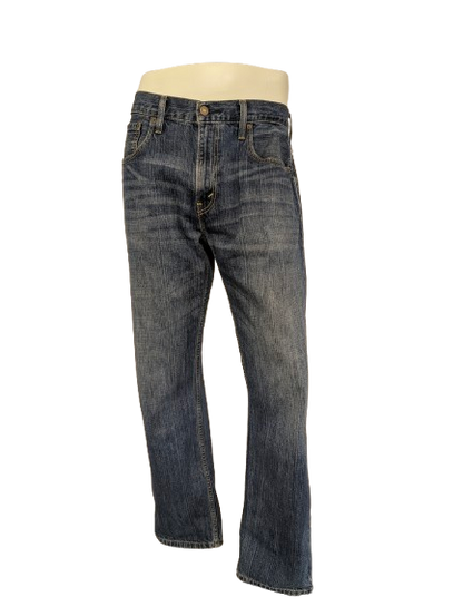 Levi's 569 jeans. Blauw gemêleerd. Loose straight. Maat W34 - L34.