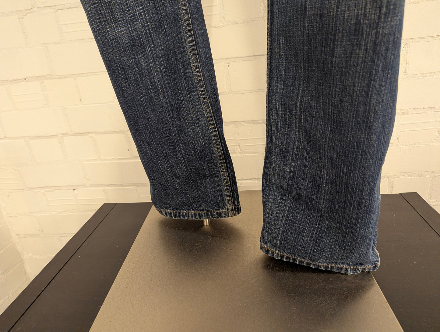 Levi's 569 jeans. Blauw gemêleerd. Loose straight. Maat W34 - L34.