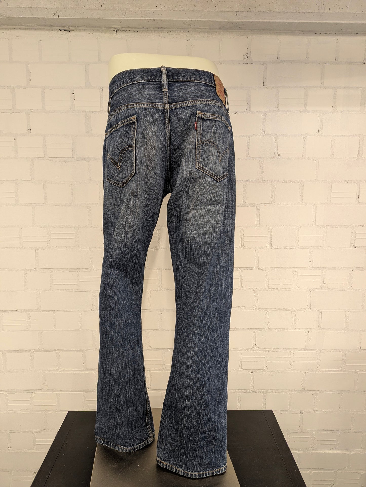 Levi's 569 jeans. Blauw gemêleerd. Loose straight. Maat W34 - L34.