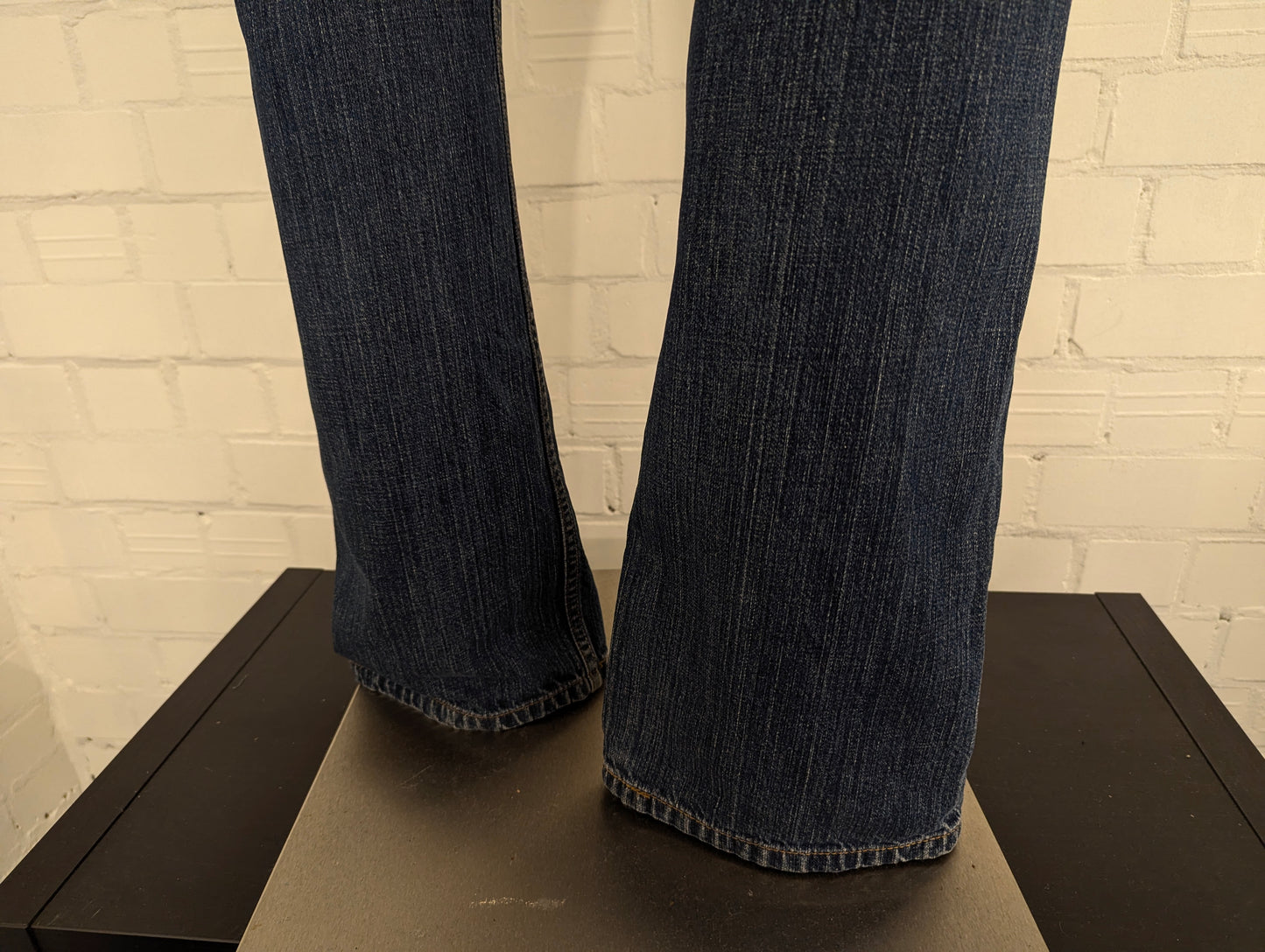 Levi's 569 jeans. Blauw gemêleerd. Loose straight. Maat W34 - L34.