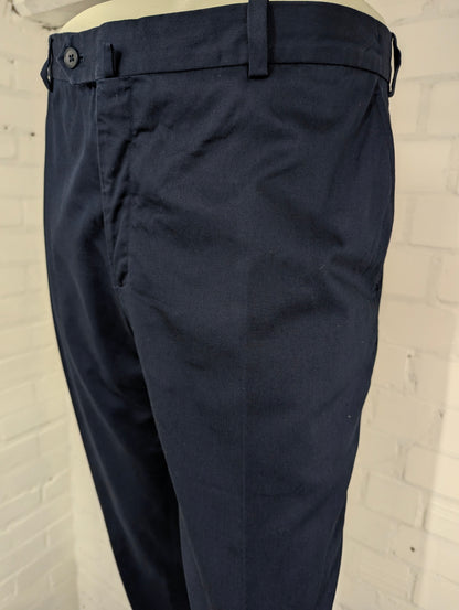 Bungaro Italian handmade broek / pantalon. Donker Blauw gekleurd. Maat 56.