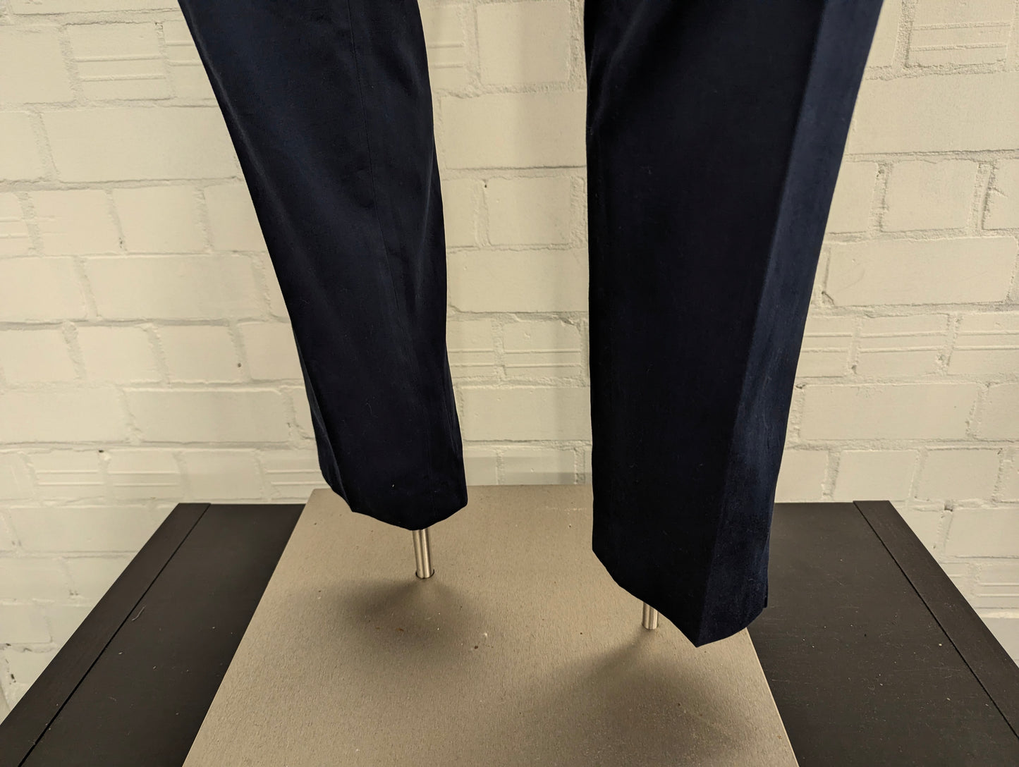 Bungaro Italian handmade broek / pantalon. Donker Blauw gekleurd. Maat 56.