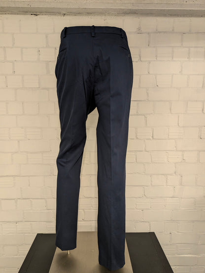 Bungaro Italian handmade broek / pantalon. Donker Blauw gekleurd. Maat 56.