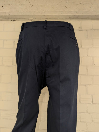 Bungaro Italian handmade broek / pantalon. Donker Blauw gekleurd. Maat 56.