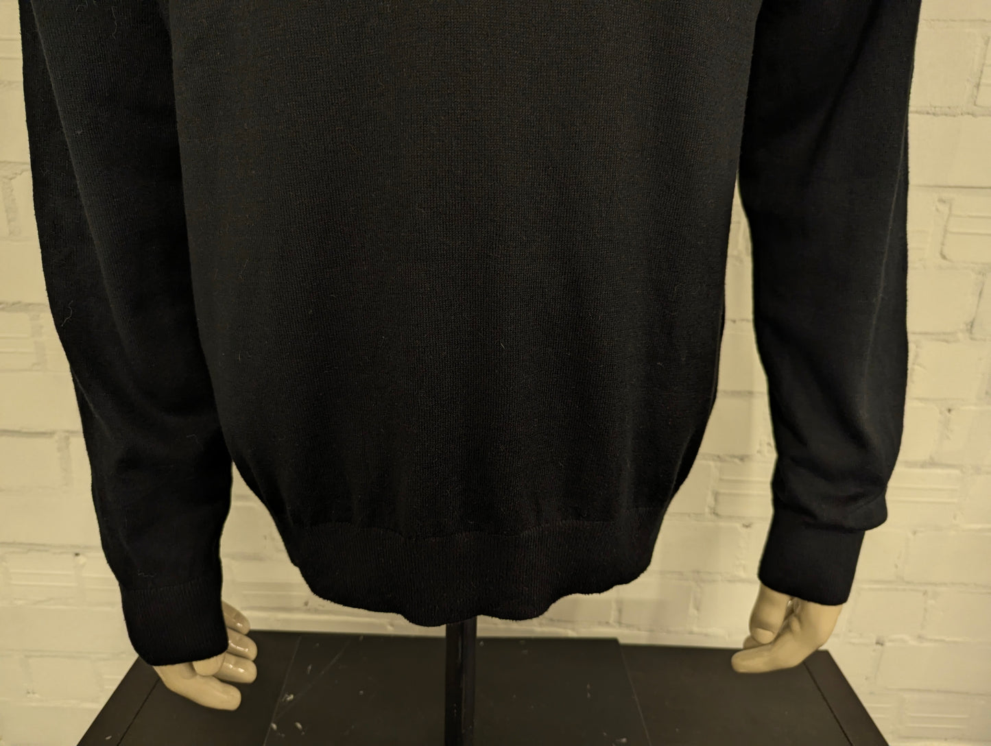 Nautica Navtech Quarterzip trui met korte rits. Zwart gekleurd. Maat XL.