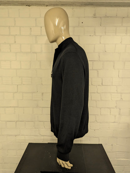 Nautica Navtech Quarterzip trui met korte rits. Zwart gekleurd. Maat XL.