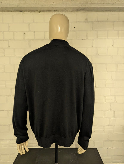 Nautica Navtech Quarterzip trui met korte rits. Zwart gekleurd. Maat XL.