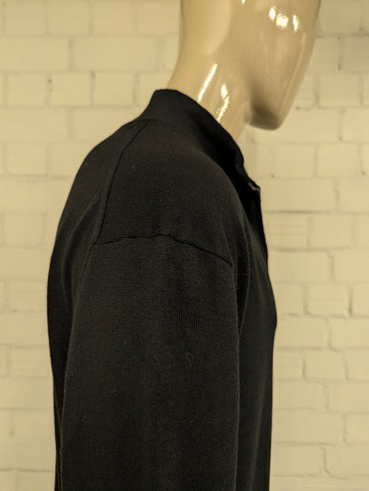 Nautica Navtech Quarterzip trui met korte rits. Zwart gekleurd. Maat XL.