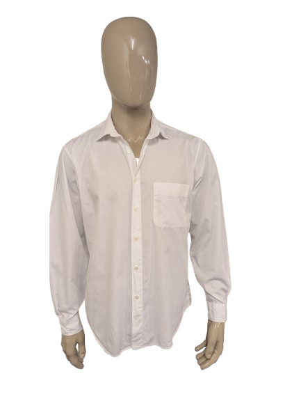 Vintage Perry Ellis overhemd – wit – maat L