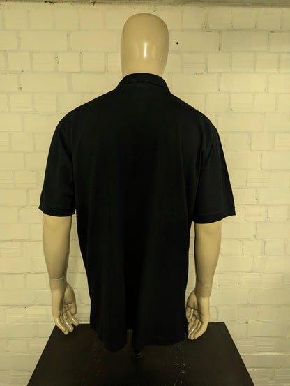 Paul & Shark polo met borstzakje. Zwart gekleurd. Maat 2XL / XXL.