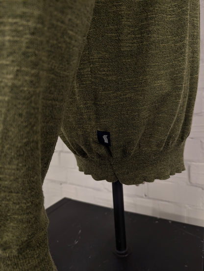GAS dunne trui. Groen gemêleerd. Maat XL. (viscose/katoen)