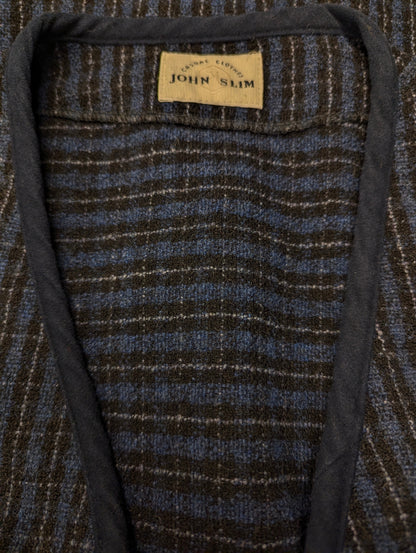 John Slim gilet – blauw/grijs geruit – maat XL