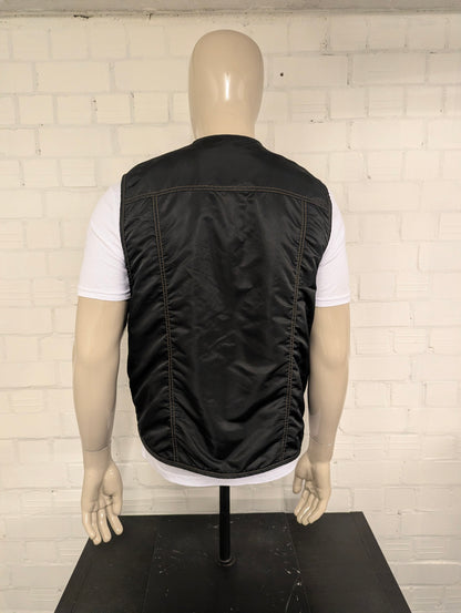 Wrangler gilet/bodywarmer met rits – zwart/groen/beige geruit – maat XL