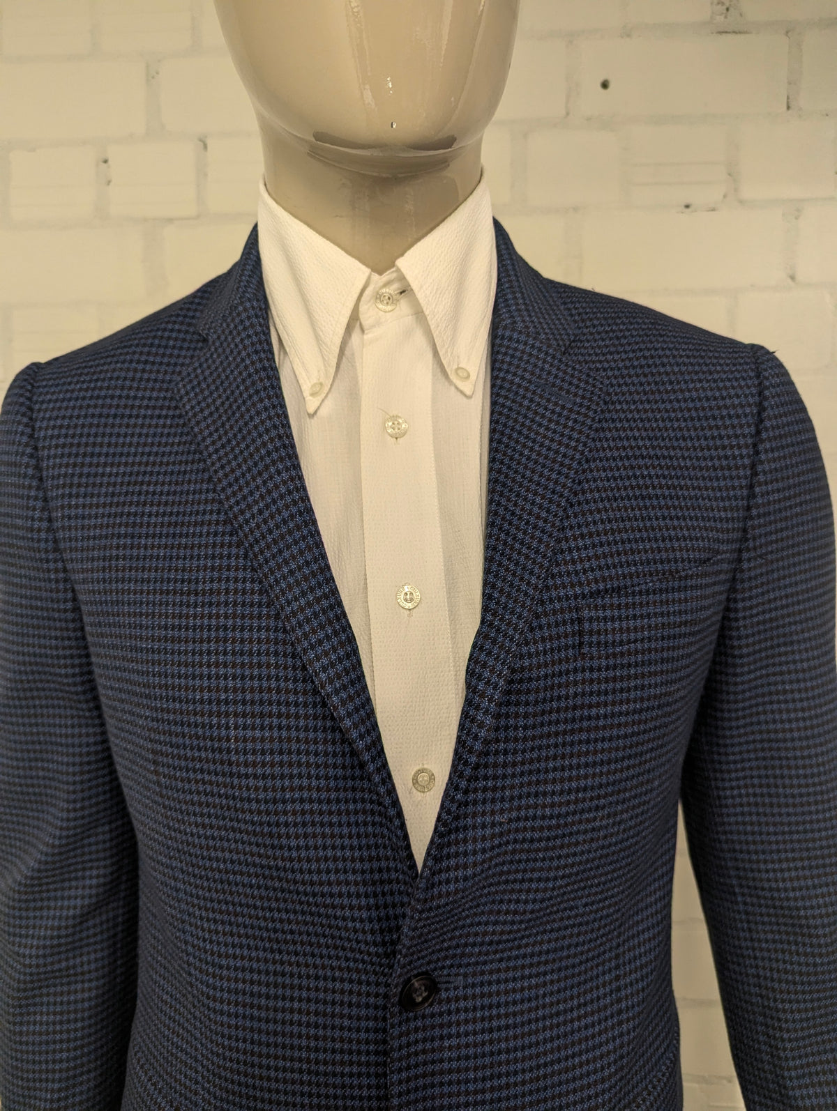Tommy Hilfiger colbert. Blauw Bruin motief. Maat 48 / M.