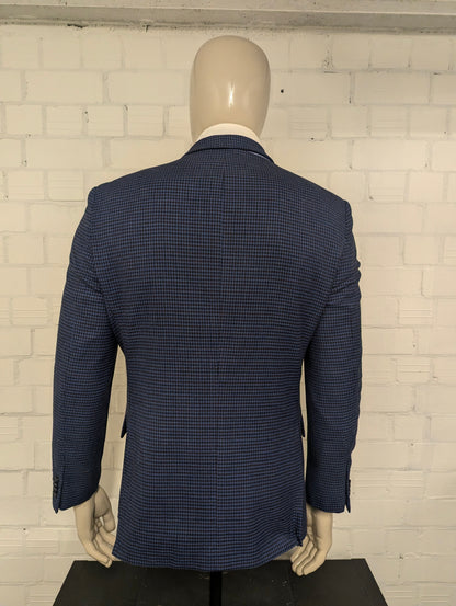 Tommy Hilfiger colbert. Blauw Bruin motief. Maat 48 / M.