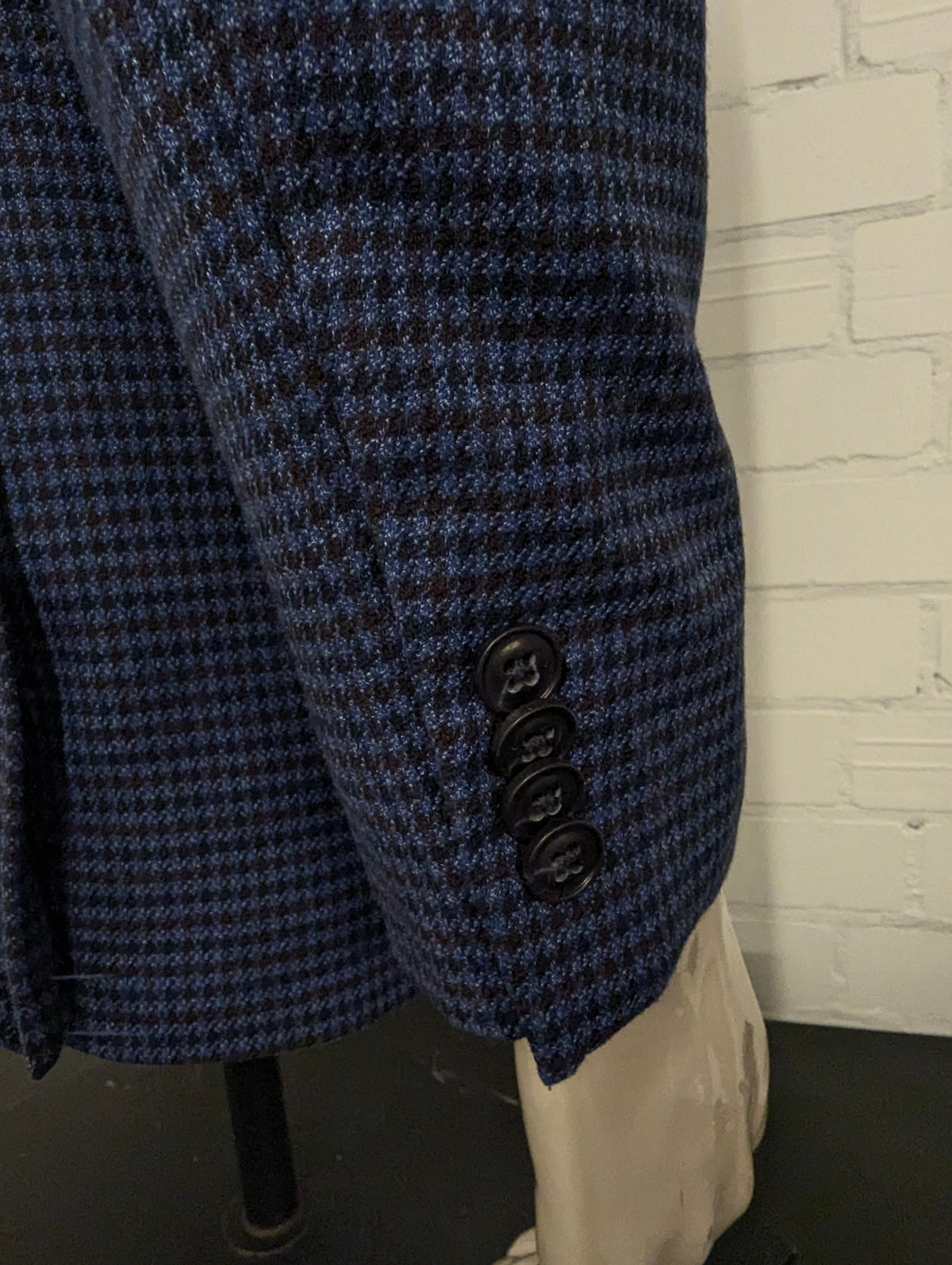 Tommy Hilfiger colbert. Blauw Bruin motief. Maat 48 / M.