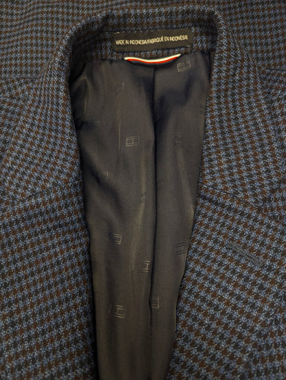 Tommy Hilfiger colbert. Blauw Bruin motief. Maat 48 / M.