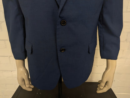 Lauren Ralph Lauren Wollen colbert. Blauw Zwart gemêleerd. Maat 27 (54 / L).