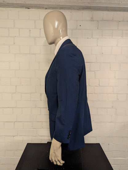 Lauren Ralph Lauren Wollen colbert. Blauw Zwart gemêleerd. Maat 27 (54 / L).