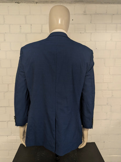 Lauren Ralph Lauren Wollen colbert. Blauw Zwart gemêleerd. Maat 27 (54 / L).