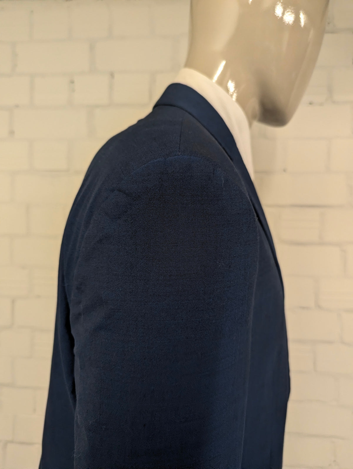 Lauren Ralph Lauren Wollen colbert. Blauw Zwart gemêleerd. Maat 27 (54 / L).