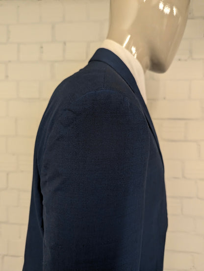 Lauren Ralph Lauren Wollen colbert. Blauw Zwart gemêleerd. Maat 27 (54 / L).