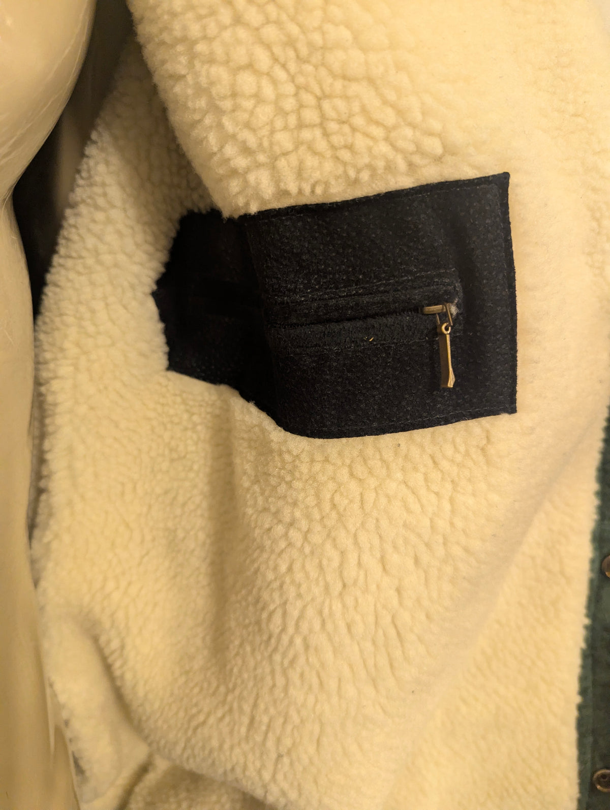 SouthWestern Aztec / Suede gevoerde winter jas / jack. Groen Rood Bruin gekleurd. Maat 52 / L.