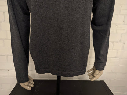 Chaps Ralph Lauren polo trui. Grijs gemêleerd. Maat L.
