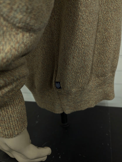 Chaps vest met knopen en zakken. Bruin Blauw gemêleerd. Maat L.