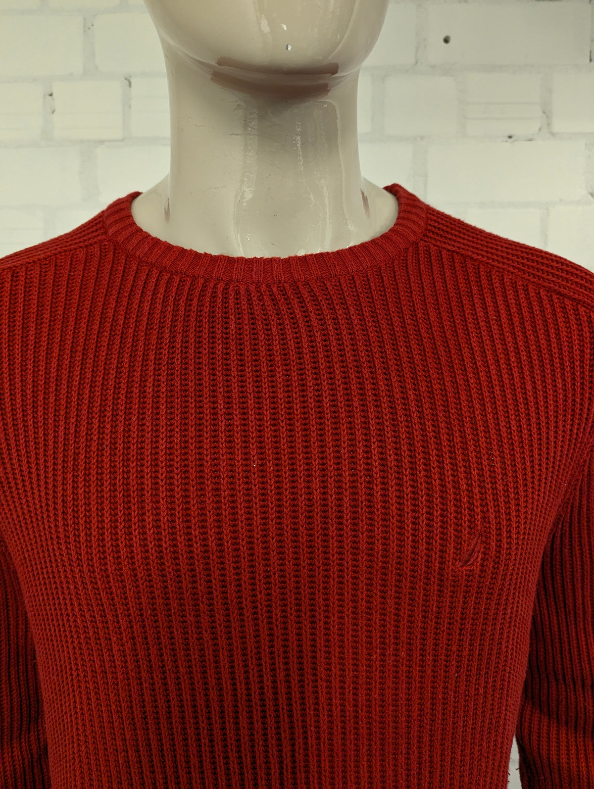 Nautica trui. Rood gekleurd. Maat XL.