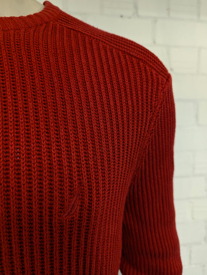 Nautica trui. Rood gekleurd. Maat XL.