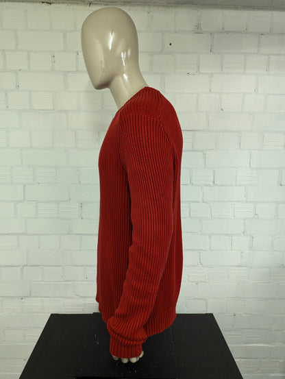 Nautica trui. Rood gekleurd. Maat XL.