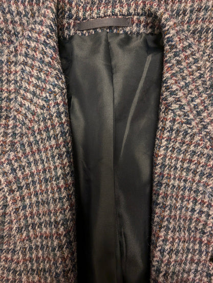 Walbusch Harris Tweed colbert. Grijs Groen Beige Zwart motief. Maat 50 / M.