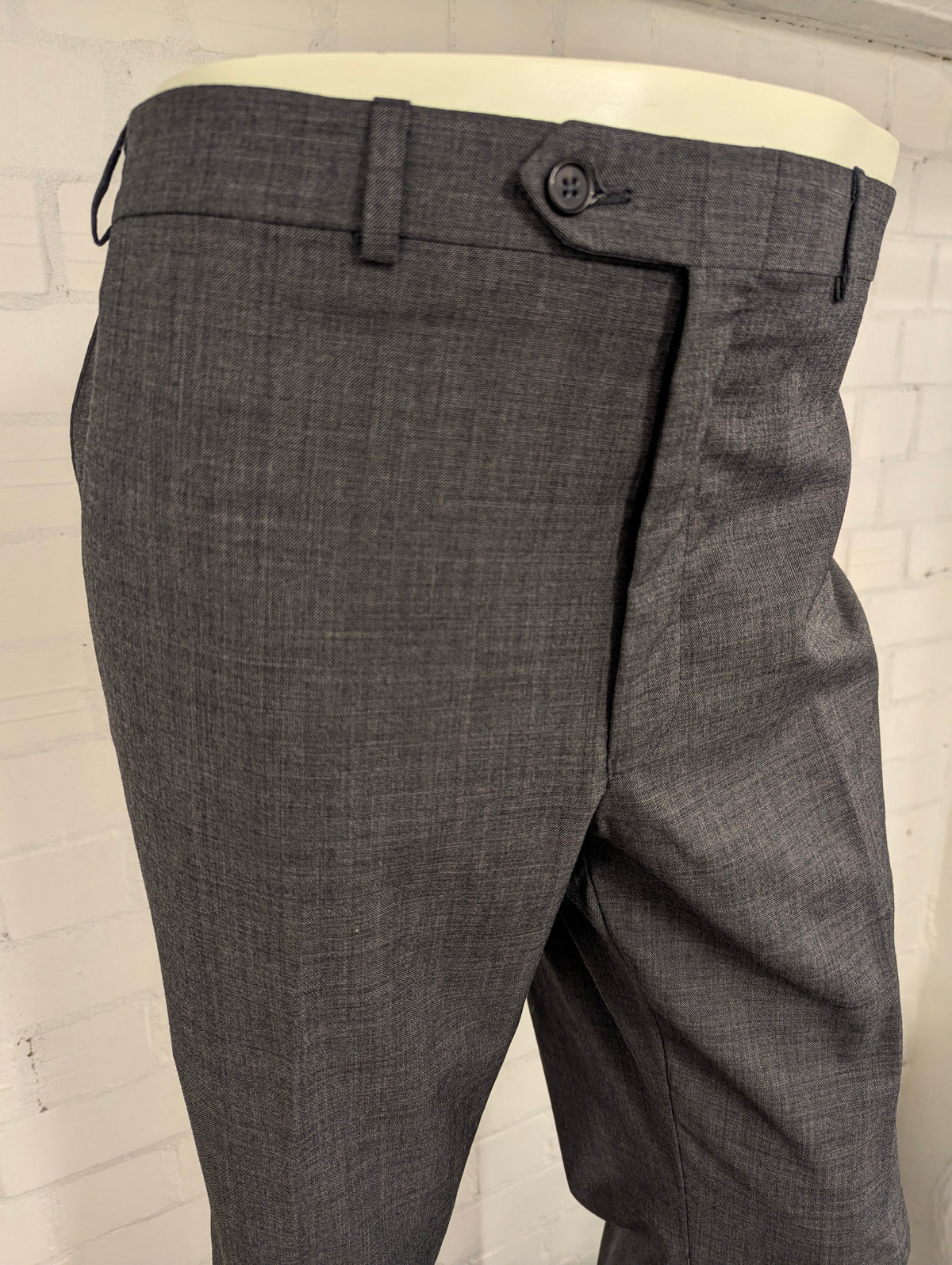 Lauren Ralph Lauren Wollen broek / pantalon. Grijs gemêleerd. Maat 58.