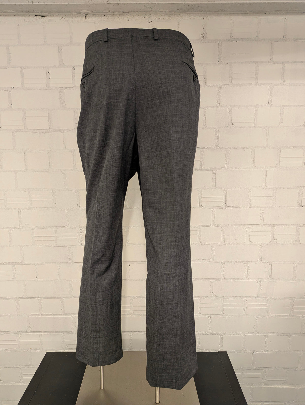 Lauren Ralph Lauren Wollen broek / pantalon. Grijs gemêleerd. Maat 58.