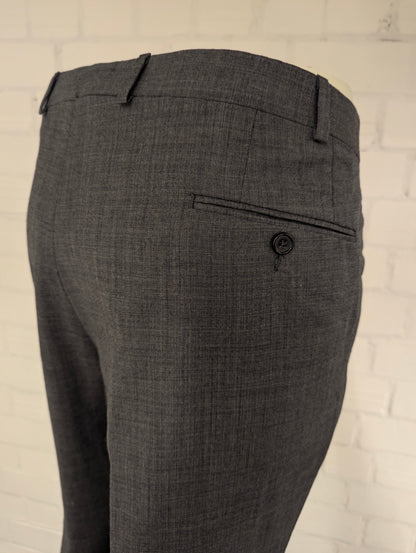 Lauren Ralph Lauren Wollen broek / pantalon. Grijs gemêleerd. Maat 58.