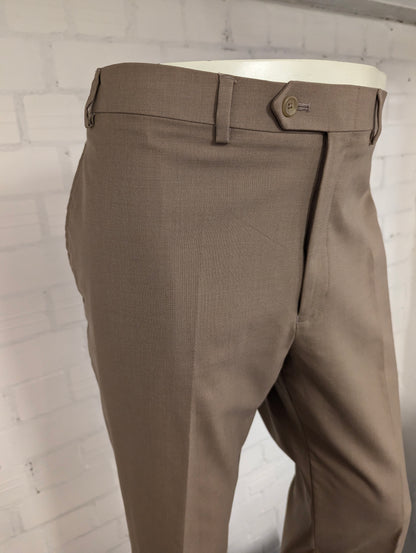 Lauren Ralph Lauren Wollen broek / pantalon. Beige gemêleerd. Maat 56.